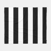 Schwarz-Weiß-Streifen, Streifenmuster, Linien Fleecedecke (Vorderseite (Horizontal))