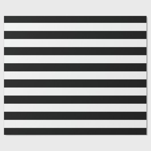 Schwarz-Weiß-Streifen, Streifenmuster, Linien Geschenkpapier (Flach)