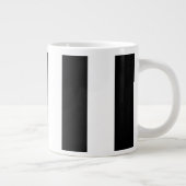 Schwarz-Weiß-Streifen, Streifenmuster, Linien Jumbo-Tasse (Rechts)