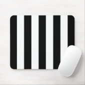 Schwarz-Weiß-Streifen, Streifenmuster, Linien Mousepad (Mit Mouse)