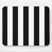 Schwarz-Weiß-Streifen, Streifenmuster, Linien Mousepad (Vorne)