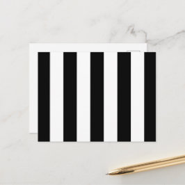 Schwarz-Weiß-Streifen, Streifenmuster, Linien Postkarte