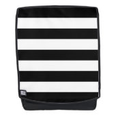 Schwarz-Weiß-Streifen, Streifenmuster, Linien Rucksack (Vorderseite)