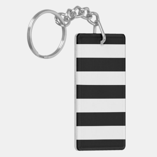 Schwarz-Weiß-Streifen, Streifenmuster, Linien Schlüsselanhänger (Vorderseite links)