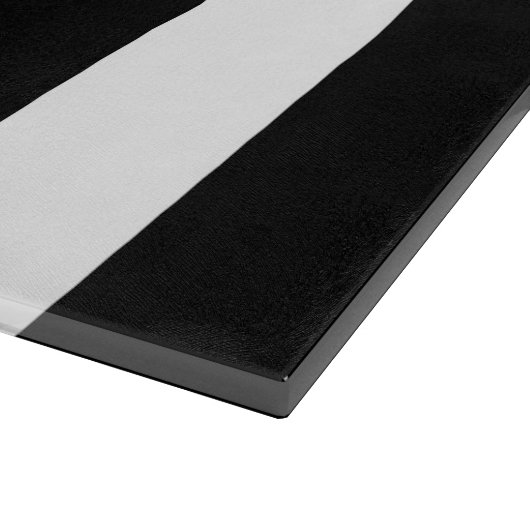 Schwarz-Weiß-Streifen, Streifenmuster, Linien Schneidebrett (Ecke)