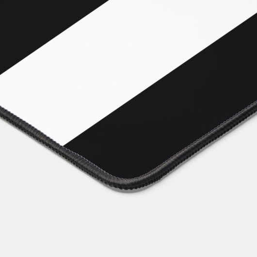 Schwarz-Weiß-Streifen, Streifenmuster, Linien Schreibtischunterlage (Ecke)