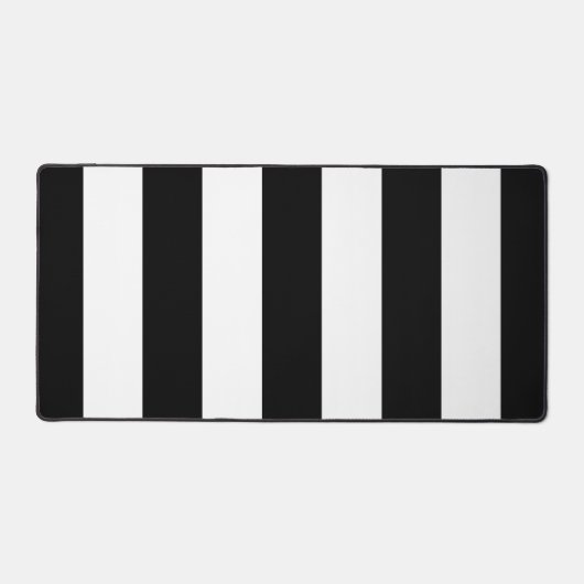 Schwarz-Weiß-Streifen, Streifenmuster, Linien Schreibtischunterlage (Vorderseite)
