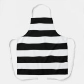 Schwarz-Weiß-Streifen, Streifenmuster, Linien Schürze (Vorderseite)