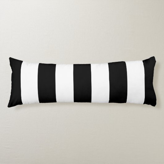 Schwarz-Weiß-Streifen, Streifenmuster, Linien Seitenschläferkissen (Vorderseite)