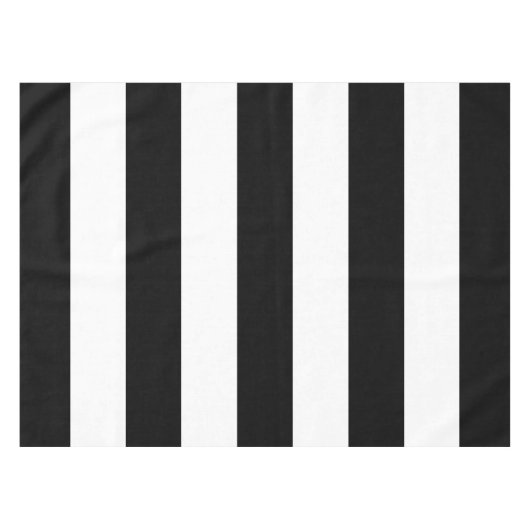 Schwarz-Weiß-Streifen, Streifenmuster, Linien Tischdecke (Vorderseite (Horizontal))