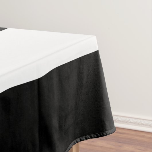 Schwarz-Weiß-Streifen, Streifenmuster, Linien Tischdecke (Beispiel)
