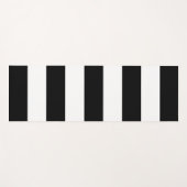 Schwarz-Weiß-Streifen, Streifenmuster, Linien Yogamatte (Vorderseite (Horizontal))