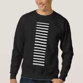 Schwarz-Weiß-Streifen Sweatshirt (Vorderseite)