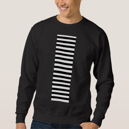 Schwarz-Weiß-Streifen Sweatshirt (Vorderseite)