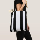 Schwarz-Weiß-Streifen Tasche (Von Nahem)