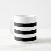 Schwarz-Weiß-Streifen-Tasse Kaffeetasse (Vorderseite Links)