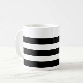 Schwarz-Weiß-Streifen-Tasse Kaffeetasse