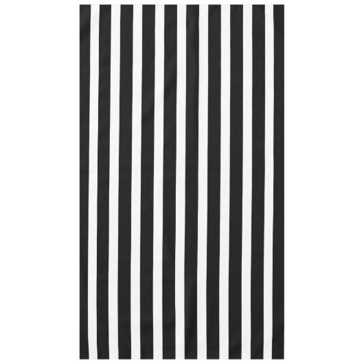 Schwarz-Weiß Streifen Tischdecke (Vorderseite)