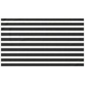 Schwarz-Weiß Streifen Tischdecke (Vorderseite (Horizontal))