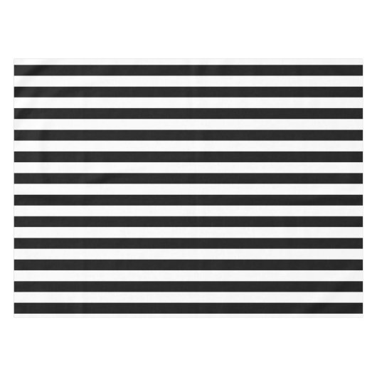 Schwarz-Weiß-Streifen Tischdecke (Vorderseite (Horizontal))