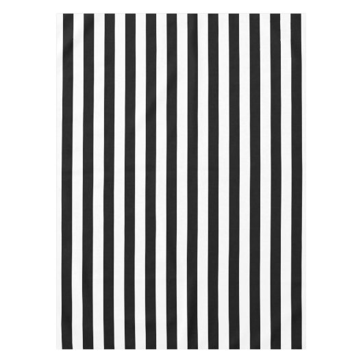 Schwarz-Weiß-Streifen Tischdecke (Vorderseite)