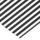 Schwarz-Weiß-Streifen Tischdecke (Schrägansicht)