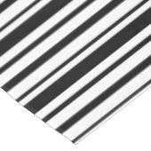 Schwarz-Weiß-Streifen Tischdecke (Schrägansicht)
