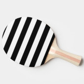 Schwarz-Weiß-Streifen Tischtennis Schläger (Seitenansicht)