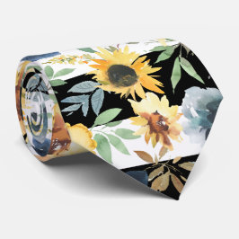 Schwarz-Weiß-Streifen Trauzeuge Blume Hochzeit Krawatte