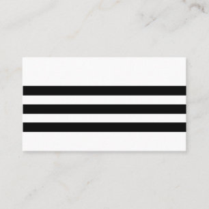 Schwarz-Weiß-Streifen Visitenkarte