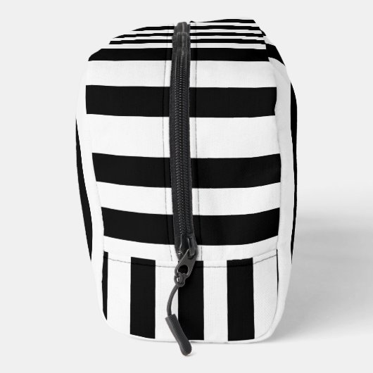 Schwarz-Weiß-Streifen Waschbeutel (Rechts)