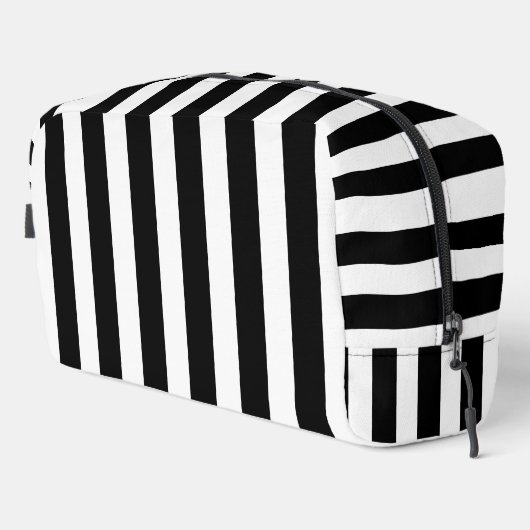 Schwarz-Weiß-Streifen Waschbeutel (Rechte Ecke)
