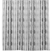 Schwarz-Weiß Streifen Wasserfarben Duschvorhang (Vorderseite)