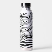 Schwarz-Weiß-Streifen-Wasserflasche Trinkflasche (Links)