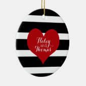 Schwarz-Weiß-Streifen Weihnachtsschmuck (Rechts)