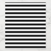 Schwarz-Weiß-Streifen Weinetikett (Einzelnes Label)