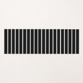 Schwarz-Weiß-Streifen Yogamatte (Vorderseite (Horizontal))