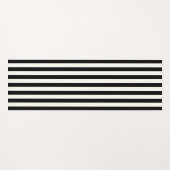 Schwarz-Weiß-Streifen Yogamatte (Vorderseite (Horizontal))