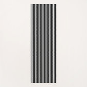 Schwarz-Weiß-Streifen Yogamatte (Vorderseite)