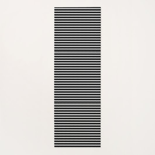 Schwarz-Weiß-Streifen Yogamatte (Rückseite)