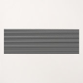 Schwarz-Weiß-Streifen Yogamatte (Vorderseite (Horizontal))