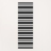 Schwarz-Weiß-Streifen Yogamatte (Vorderseite)