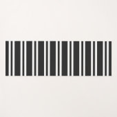 Schwarz-Weiß-Streifen Yogamatte (Vorderseite (Horizontal))