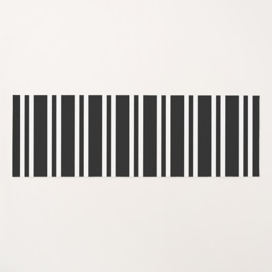 Schwarz-Weiß-Streifen Yogamatte (Vorderseite (Horizontal))