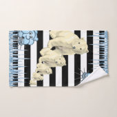 Schwarz-Weiß-StreifenBärenbäder Set Handtuch (Handtuch)