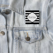 Schwarz-Weiß-Streifenmuster - Danke Button (Beispiel)