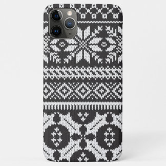 Schwarz-Weiß-Strick Case-Mate iPhone Hülle