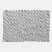 Schwarz + Weiß Strickküche Griller Koch Geschirrtuch (Horizontal)