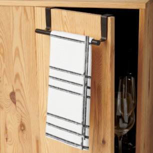 Schwarz-Weiß Strickküche Handtuch