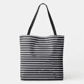 Schwarz-Weiß-Stricktasche Tasche (Rückseite)